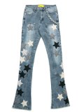 【送料無料】GUAPI AQUA BLUE VINTAGE STARS DENIM