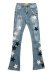 画像1: 【送料無料】GUAPI AQUA BLUE VINTAGE STARS DENIM (1)