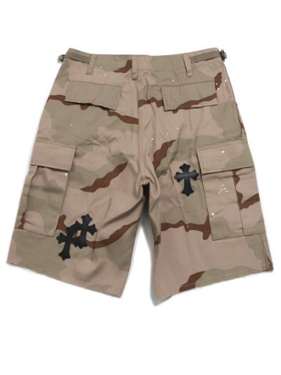 画像2: 【送料無料】ADVANCE ROTHCO CROSS LEATHER CARGO SHORT DESERT
