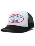 ACAPULCO GOLD OVAL LOGO TRUCKER CAP BLACK/WHITE 
