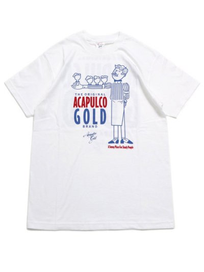 画像1: ACAPULCO GOLD HERE YOU GO TEE WHITE