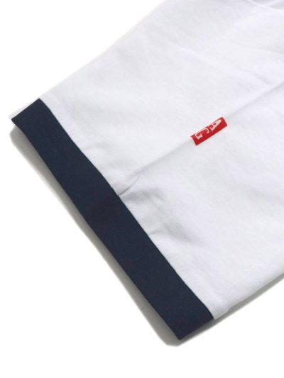 画像4: ACAPULCO GOLD OVAL LOGO LADY'S RINGER TEE WHITE/NAVY