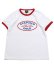 画像1: ACAPULCO GOLD OVAL LOGO LADY'S RINGER TEE WHITE/RED (1)