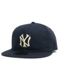 NEW ERA 59FIFTY SOFT BUCKRAM SUNBURN NYY CT NAVY