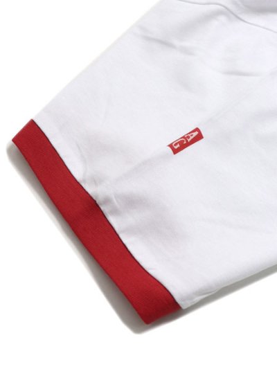 画像4: ACAPULCO GOLD OVAL LOGO LADY'S RINGER TEE WHITE/RED