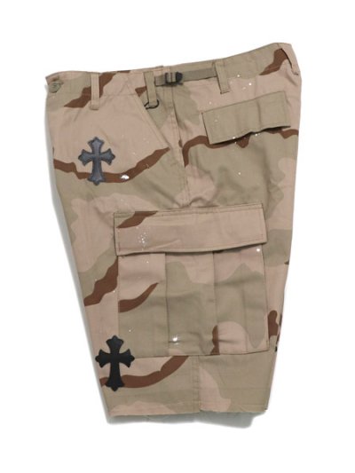 画像3: 【送料無料】ADVANCE ROTHCO CROSS LEATHER CARGO SHORT DESERT