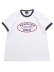 画像1: ACAPULCO GOLD OVAL LOGO LADY'S RINGER TEE WHITE/NAVY (1)