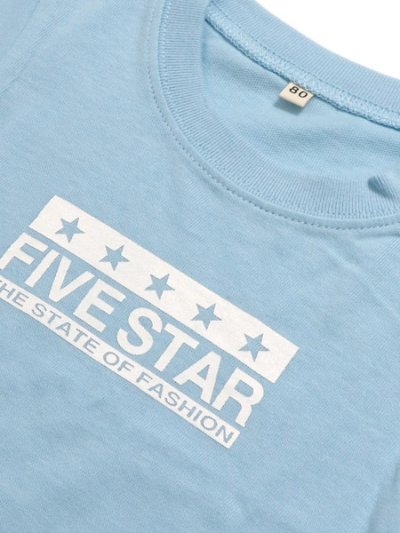 画像3: 【KIDS】FIVE STAR BABY TEE-LIGHT BLUE/WHITE