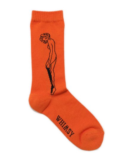 画像2: WHIMSY SOCKS CATHIE SOCKS ORANGE