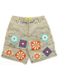 【送料無料】GUAPI VINTAGE FLOWERS DENIM SHORTS