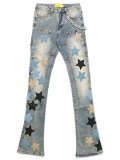【送料無料】GUAPI POWDER BLUE VINTAGE STARS DENIM