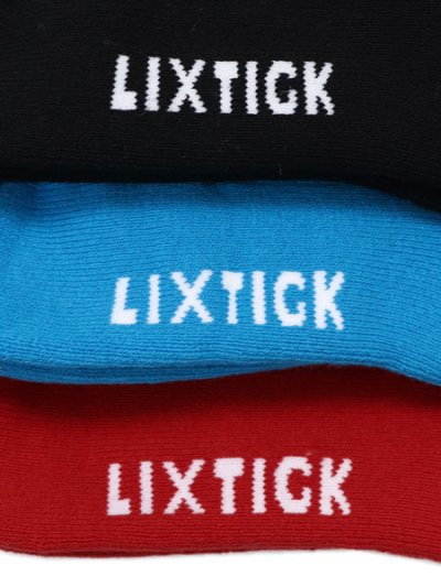 画像3: 【KIDS】LIXTICK REV KIDS DRIP SOCKS 3P BLUE/RED/BLACK