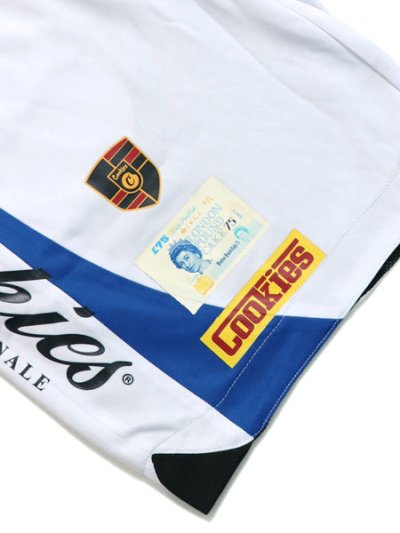 画像6: 【送料無料】COOKIES CLOTHING LAKE COMO JERSEY SOCCER SHORT WHITE