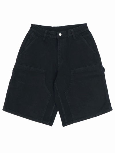 画像1: 【送料無料】PRO CLUB HW DOUBLE KNEE CARPENTER SHORT BLACK