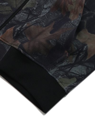 画像4: 【送料無料】ADIDAS CAMO HOODED FULL ZIP HOODIE-BLACK