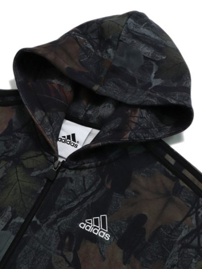 画像3: 【送料無料】ADIDAS CAMO HOODED FULL ZIP HOODIE-BLACK
