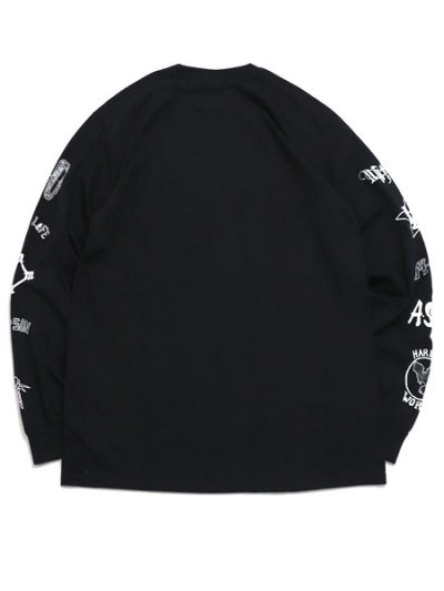 画像2: Rap Attack RAPPER'S TATTOO L/S TEE BLACK/WHITE