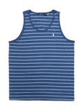 【送料無料】POLO RALPH LAUREN STRIPED TANK TOP OLD ROYAL/CHANNEL BL