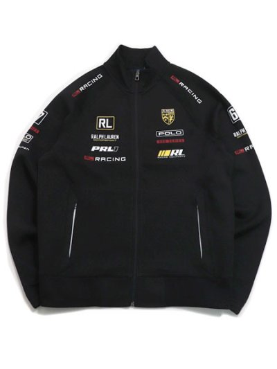 画像1: 【送料無料】POLO RALPH LAUREN STRETCH DOUBLE-KNIT RACING TRACK JACKET