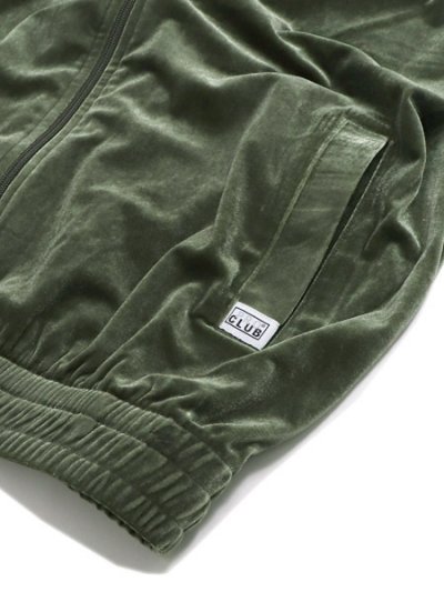 画像4: 【送料無料】PRO CLUB VELOUR TRACK JACKET SEA KELP