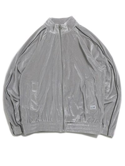 画像1: 【送料無料】PRO CLUB VELOUR TRACK JACKET SILVER