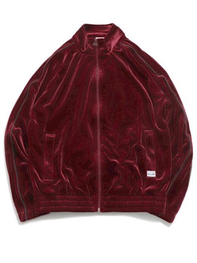 画像1: 【送料無料】PRO CLUB VELOUR TRACK JACKET BURGUNDY