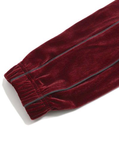 画像6: 【送料無料】PRO CLUB VELOUR TRACK JACKET BURGUNDY