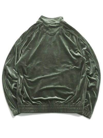 画像2: 【送料無料】PRO CLUB VELOUR TRACK JACKET SEA KELP