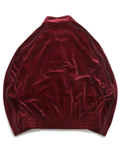 画像2: 【送料無料】PRO CLUB VELOUR TRACK JACKET BURGUNDY