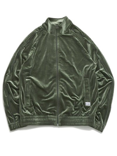 画像1: 【送料無料】PRO CLUB VELOUR TRACK JACKET SEA KELP