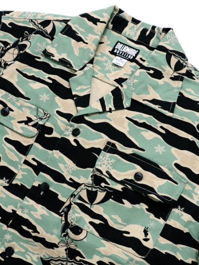 画像3: 【送料無料】BILLIONAIRE BOYS CLUB BB TIGER CAMO CAMP COLLAR SHIRT MOJAVE.D
