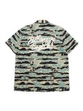 【送料無料】BILLIONAIRE BOYS BB TIGER CAMO CAMP COLLAR SHIRT MOJAVE.D