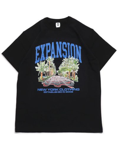 画像1: EXPANSION EXP TROPICAL USA TEE BLACK
