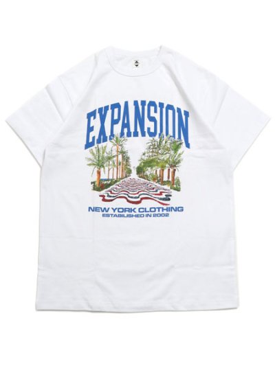 画像1: EXPANSION EXP TROPICAL USA TEE WHITE
