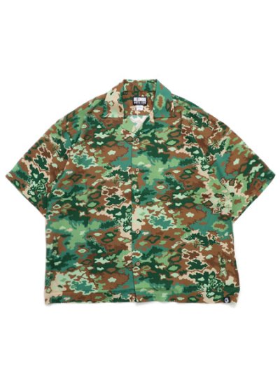 画像1: 【送料無料】BILLIONAIRE BOYS BB ASTEROID BOX.F CAMP COLLAR SHIRT EDEN