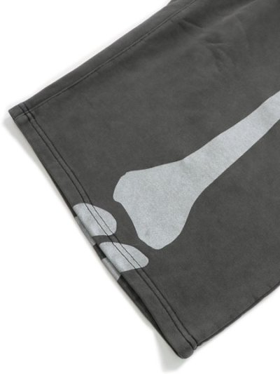画像5: 【送料無料】VANSON BONE SWEAT SHORT BLACK/WHITE
