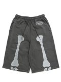 【送料無料】VANSON BONE SWEAT SHORT BLACK/WHITE