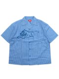 【送料無料】ICECREAM DECKER CROP FIT WOVEN SHIRT VICTORIA BLU