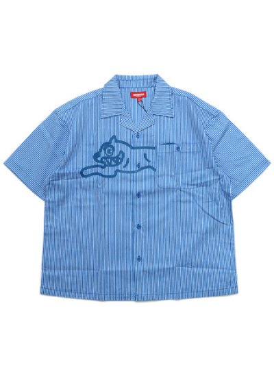 画像1: 【送料無料】ICECREAM DECKER CROP FIT WOVEN SHIRT VICTORIA BLU