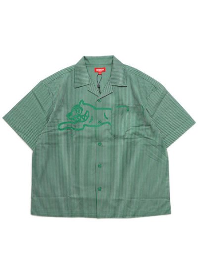 画像1: 【送料無料】ICECREAM DECKER CROP FIT WOVEN SHIRT JOLLY GREEN