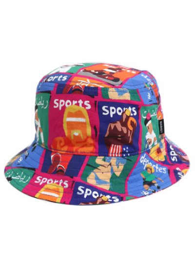 画像1: MARKET ILLUSTRATED NYLON BUCKET HAT