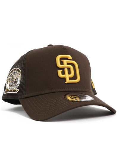 画像1: NEW ERA 9FORTY A-FRAME TRUCKER SIDE PATCH PADRES