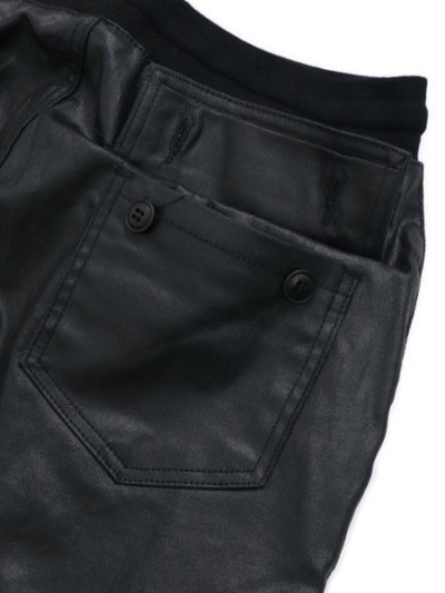 画像4: 【送料無料】mnml CARGO DRAWCORD PANTS WAXED BLACK