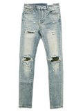 【送料無料】mnml X204 CAMO STRETCH DENIM BLUE