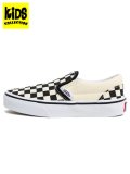 【KIDS】VANS KIDS UY CLASSIC SLIP-ON CHECKERBOARD BW