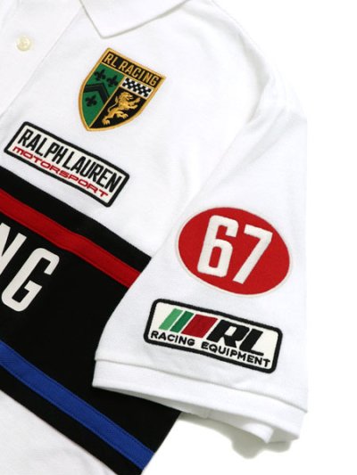 画像5: 【送料無料】POLO RALPH LAUREN CUSTOM SLIM FIT MESH RL RACING POLO