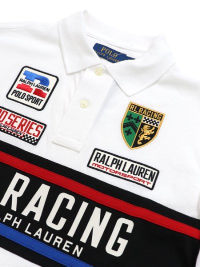 画像3: 【送料無料】POLO RALPH LAUREN CUSTOM SLIM FIT MESH RL RACING POLO