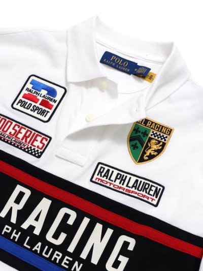 画像4: 【送料無料】POLO RALPH LAUREN CUSTOM SLIM FIT MESH RL RACING POLO