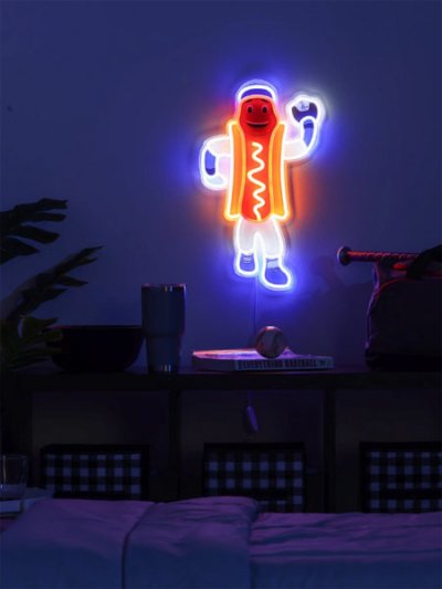 画像6: 【送料無料】FOCO DODGER DOG LED NEON LIGHT UP MASCOT SIGN