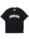 【送料無料】REIGNING CHAMP MW JERSEY COLLEGIATE STANDARD TEE BK/WH